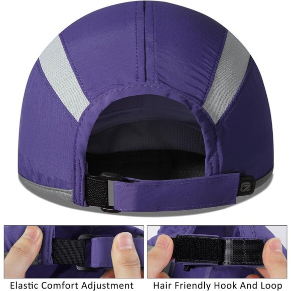 Reflective Folding Outdoor Hat Unstructured Design UPF 50+ Sun Protection Hats - Picture 3 of 6